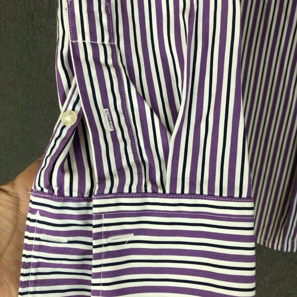 Lauren Ralph Lauren Button Up Cotton long sleeve classic shirt size XL - Picture 5 of 8